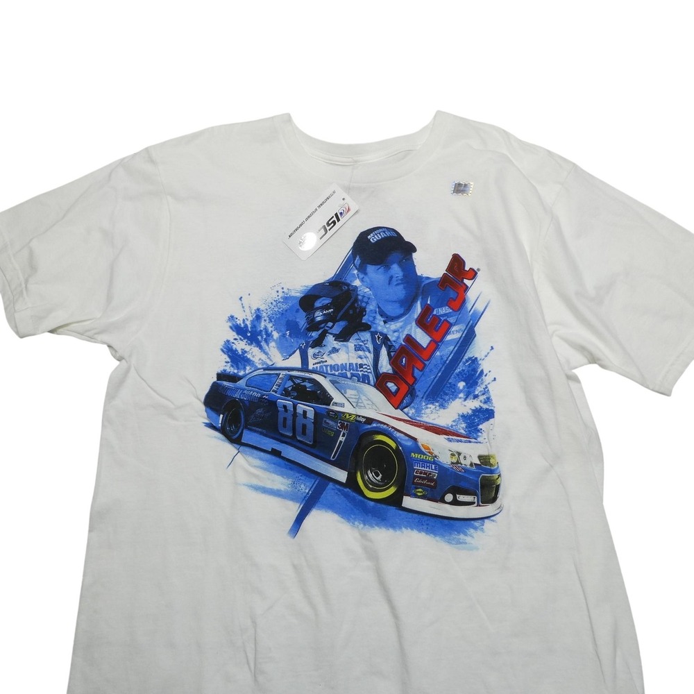 Dale Earnhardt Jr Shirt Mens XL White NASCAR Racing Chase Authentics 88 Hendrick